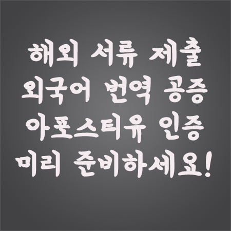 아포스티유인증