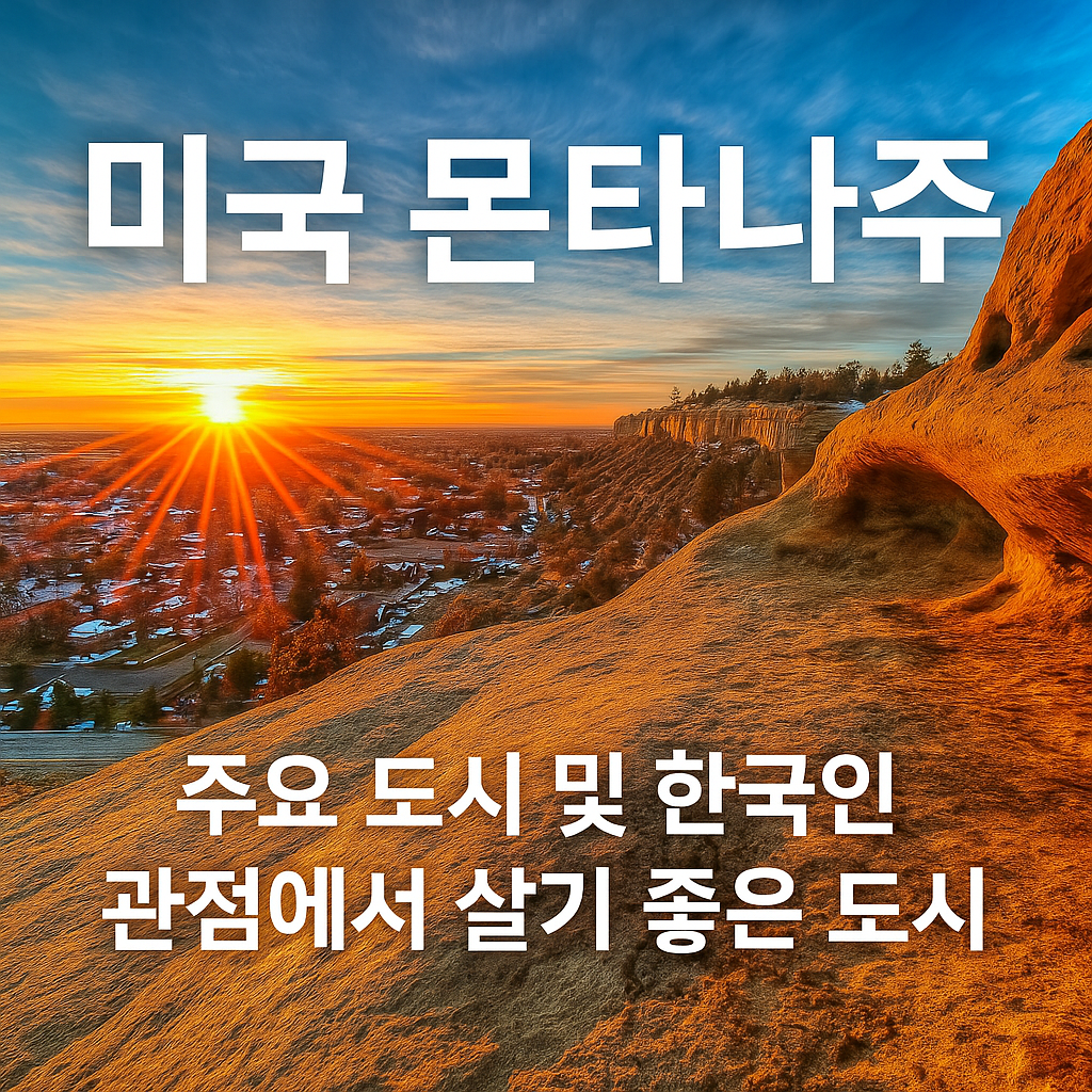 미국 몬타나주 주요 도시 및 한국인 관점에서 살기 좋은 도시
