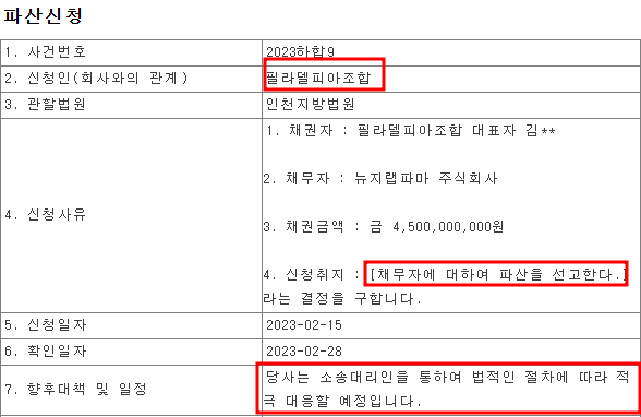 뉴지랩파마 공시