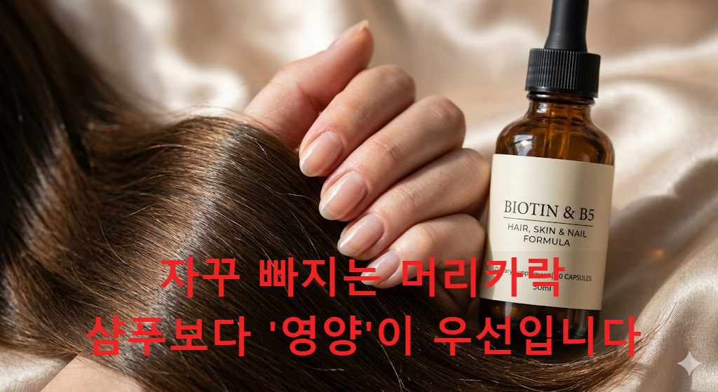모발과 손톱 건강을 돕는 비오틴 및 판토텐산 영양제 이미지