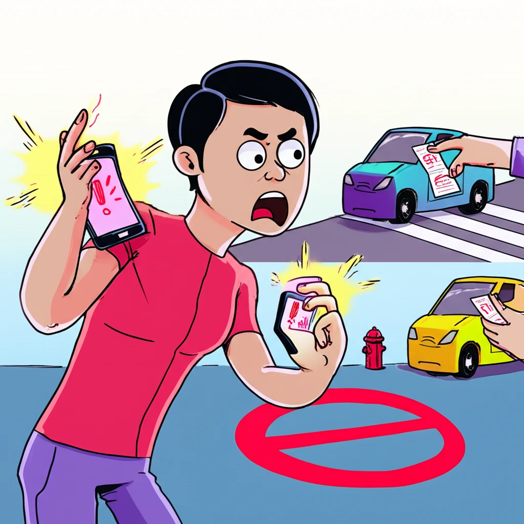 부평구청 주정차 단속 알림 신청 차량..