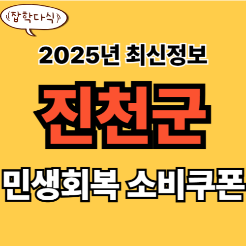 진천군 민생회복 소비쿠폰 신청 완벽 가이드