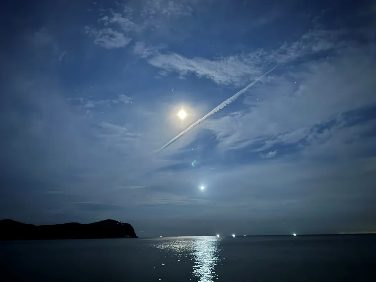 다대포 해수욕장 밤 하늘