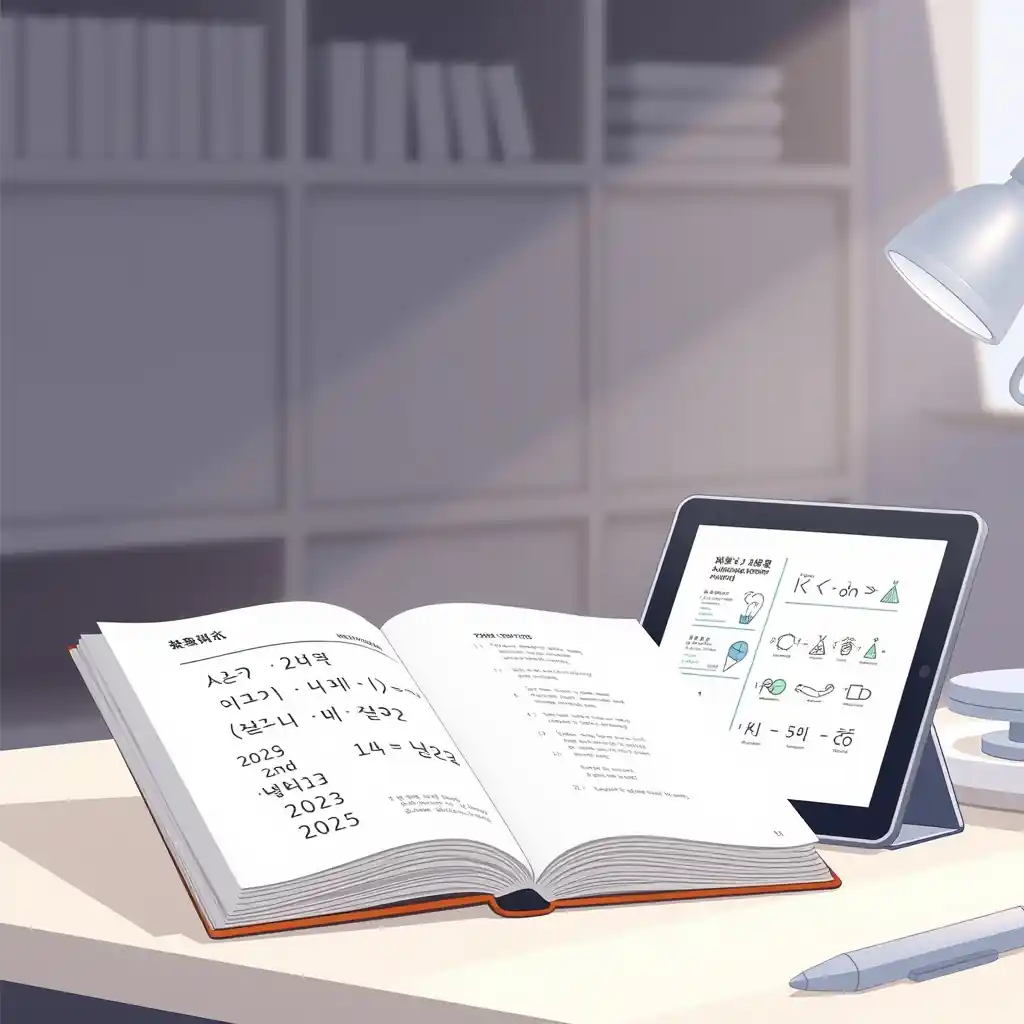 완자 화학1 답지 PDF 2025가 필요한 이유: 문제 풀이 후 정답을 확인하는 학생.