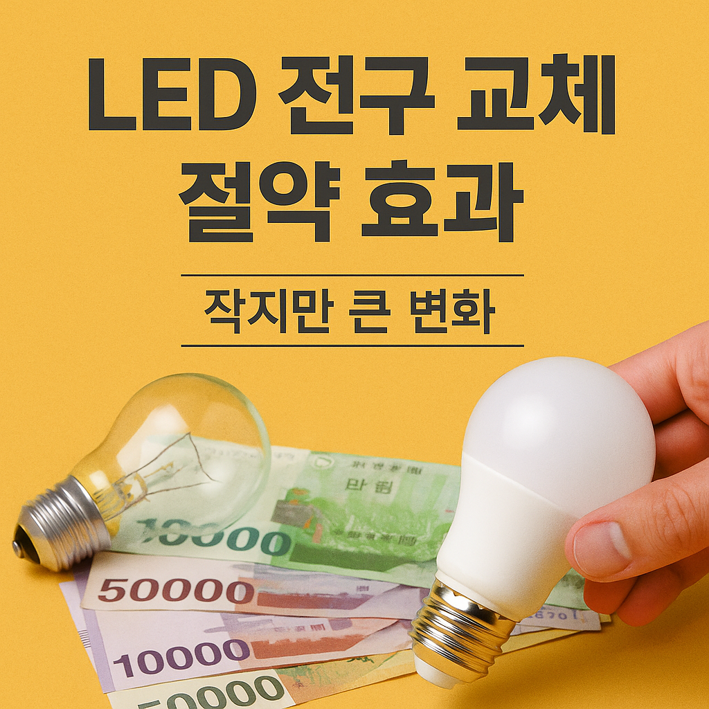 LED 전구 교체 절약 효과 – 작지만 큰 변화