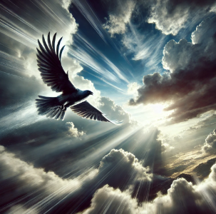 무언가를 피해 날아가는 꿈