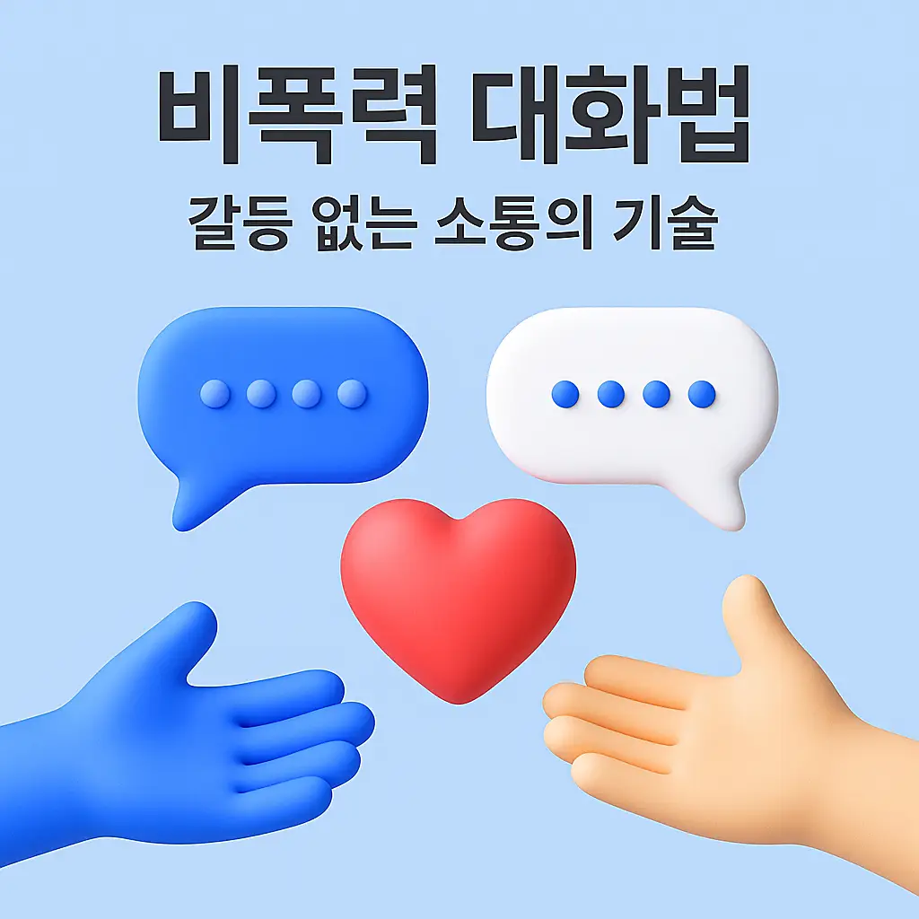 비폭력 대화법 일러스트
