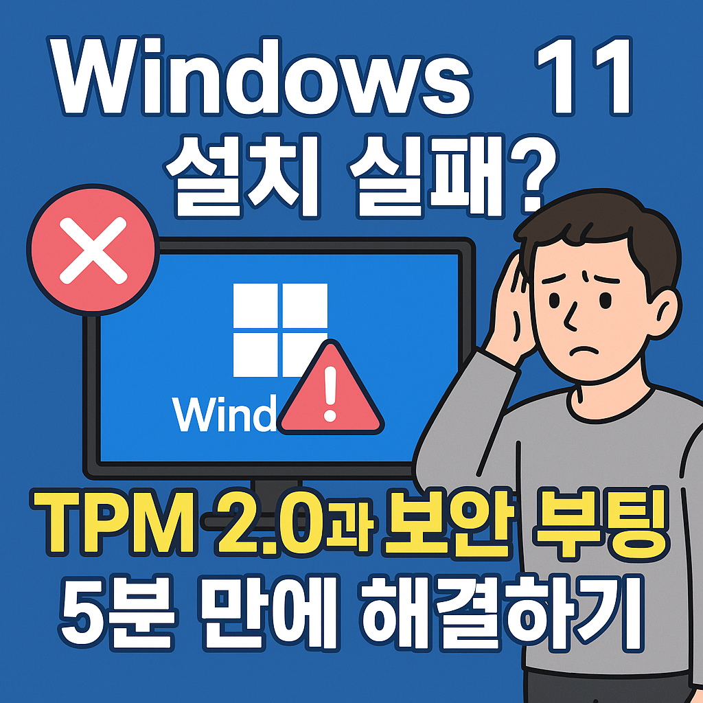 윈도우11 설치실패