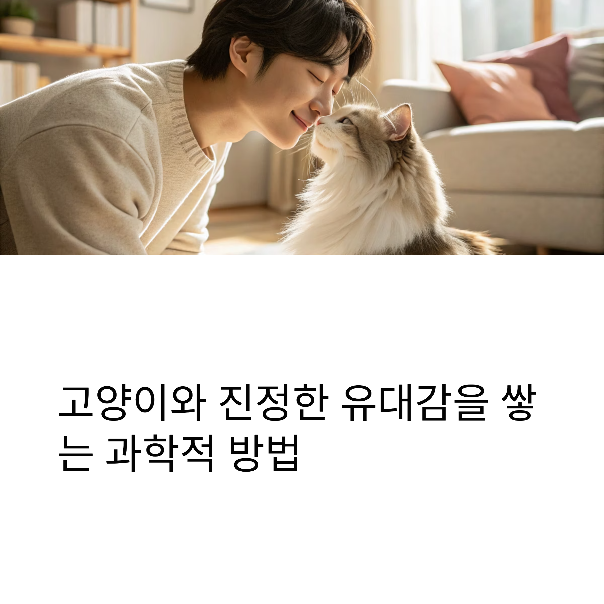 고양이와 진정한 유대감을 쌓는 과학적 방법