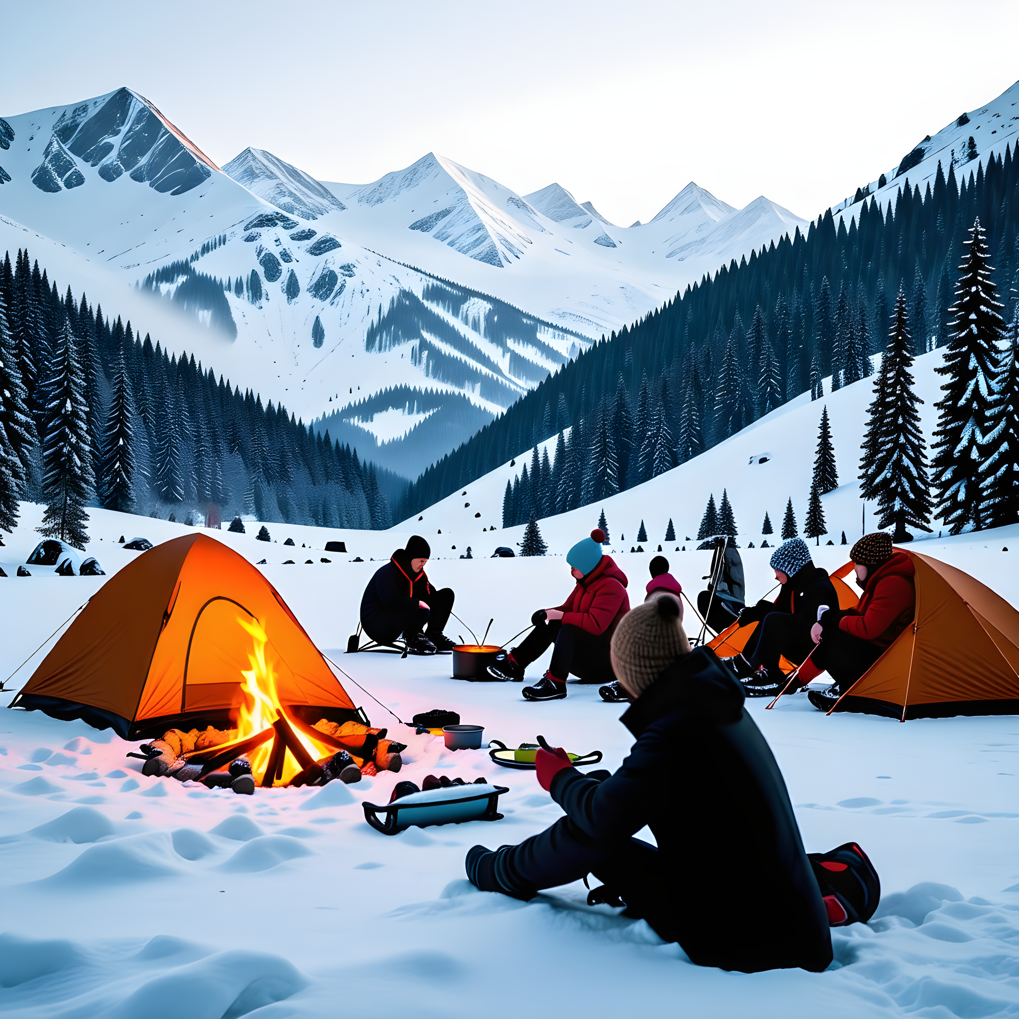 겨울 캠핑 음식 및 준비물