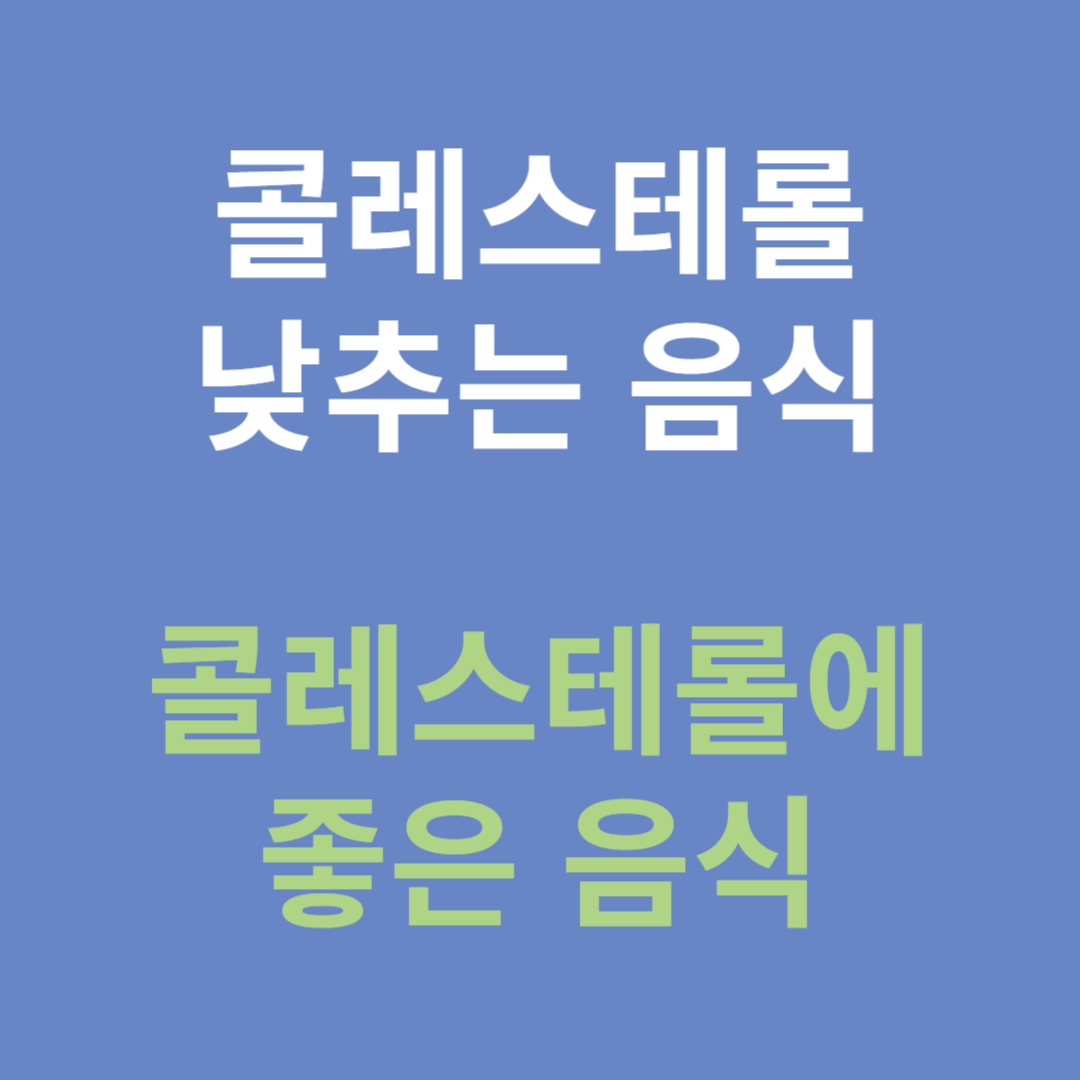 콜레스테롤