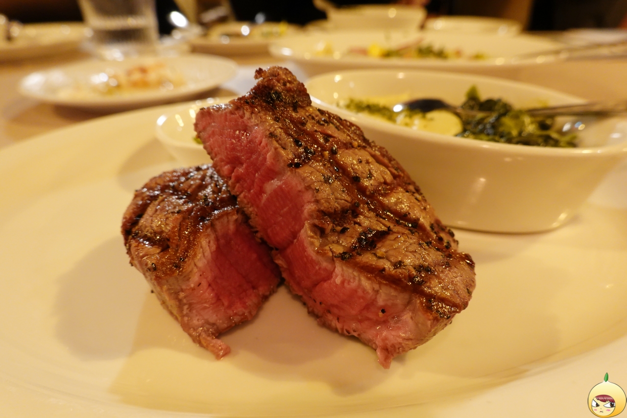 안심스테이크 단면