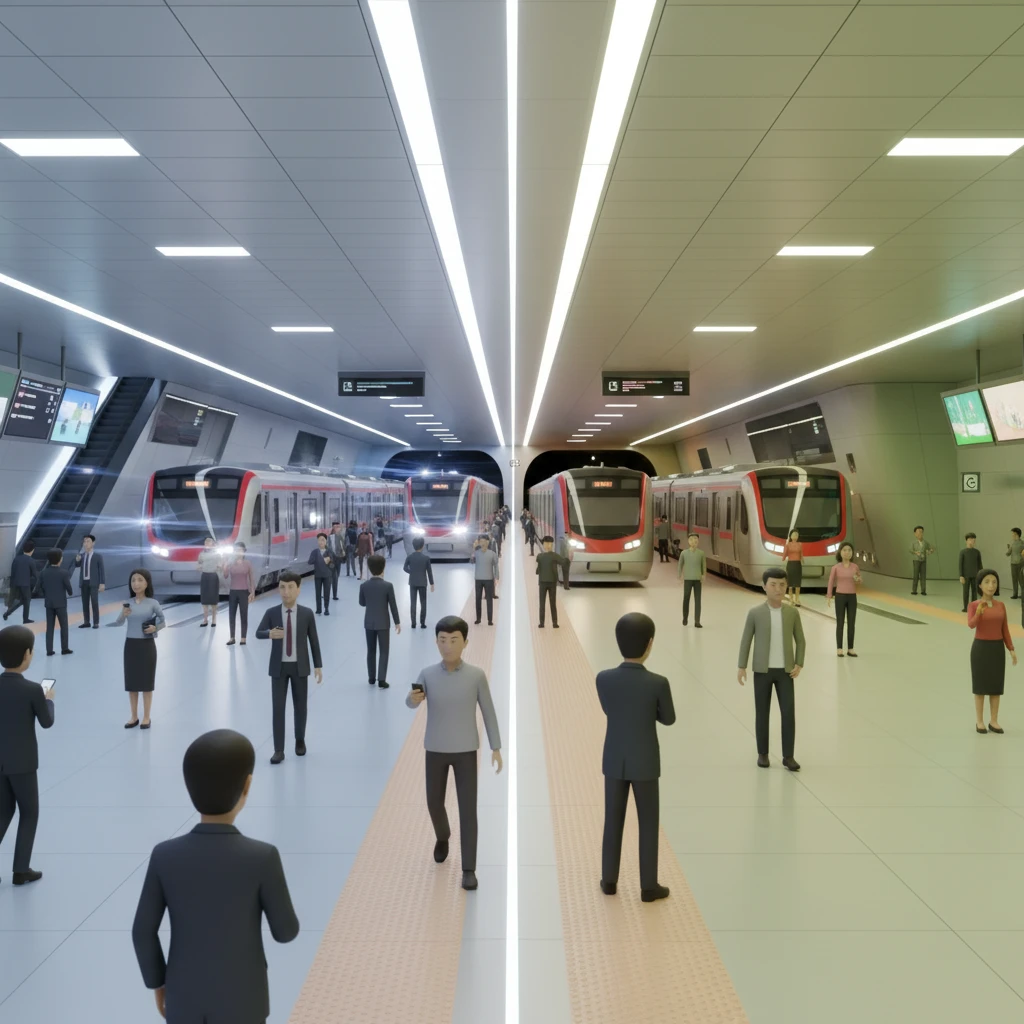 광교중앙역 지하철 시간표와 지하 버스..