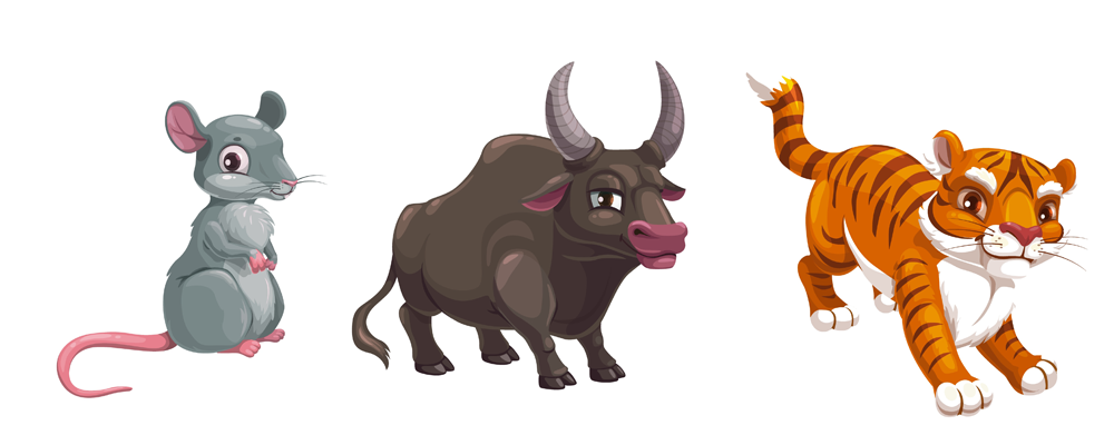 2025년 신년운세 쥐, 소, 호랑이