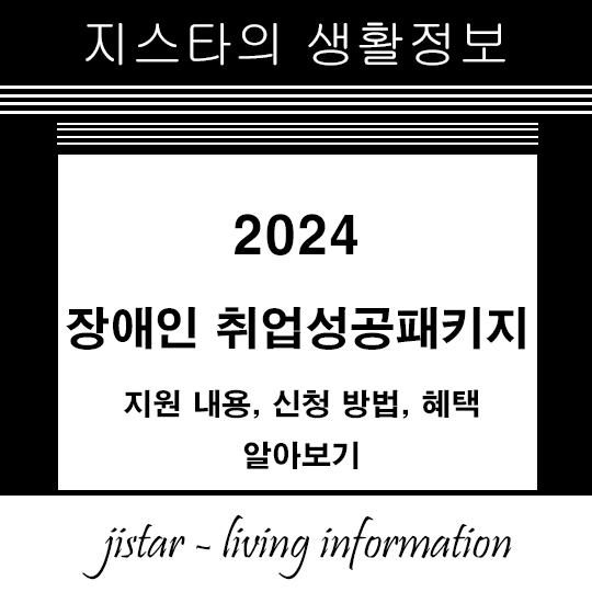장애인 취업성공패키지 2024 - 지원 내용, 신청 방법, 혜택 알아보기