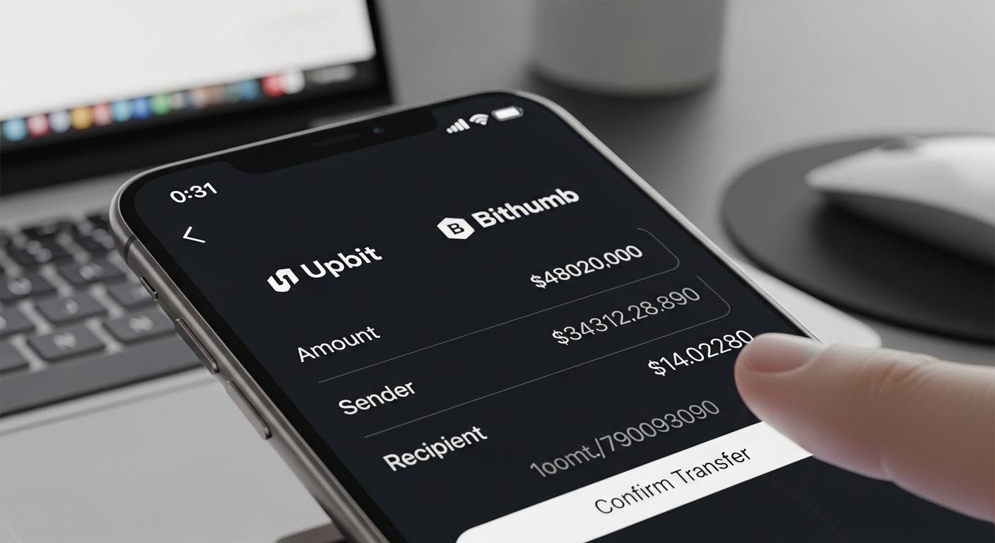 업비트 빗썸 이동 가능