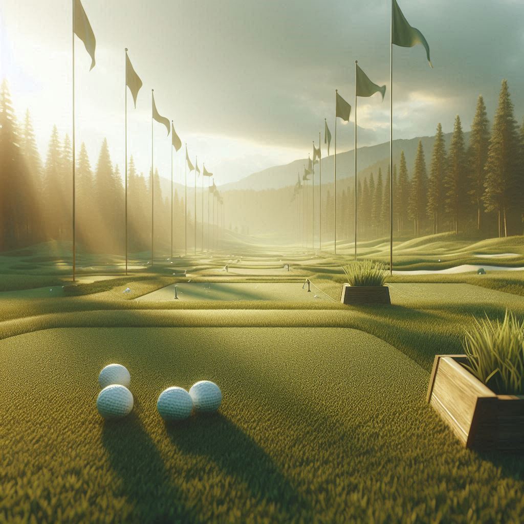 실외골프연습장 배경