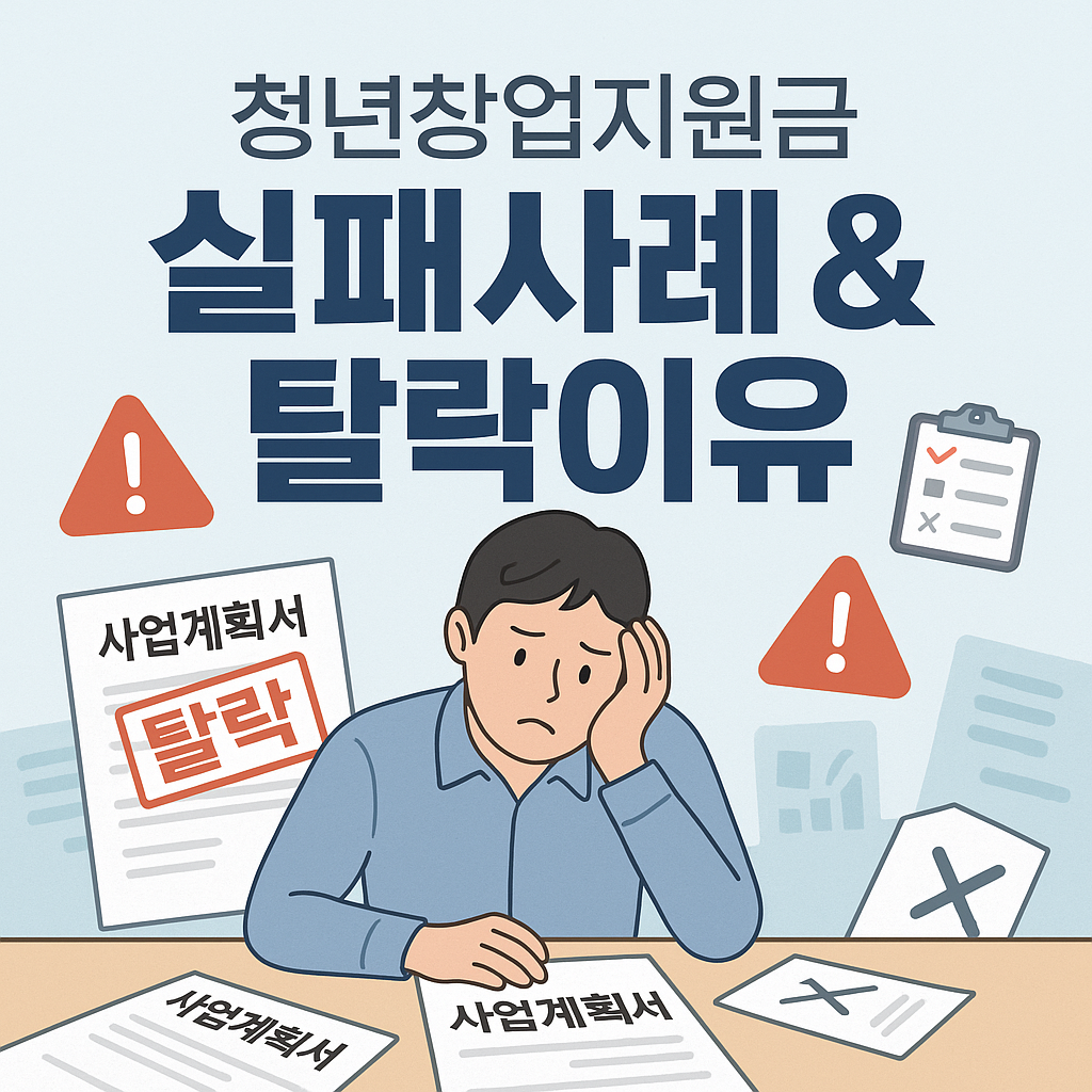 청년창업지원금 실패사례와 탈락 이유 정리