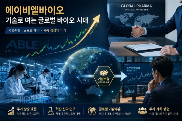 에이비엘바이오주가 상승 조건과 기술수출 모멘텀 분석