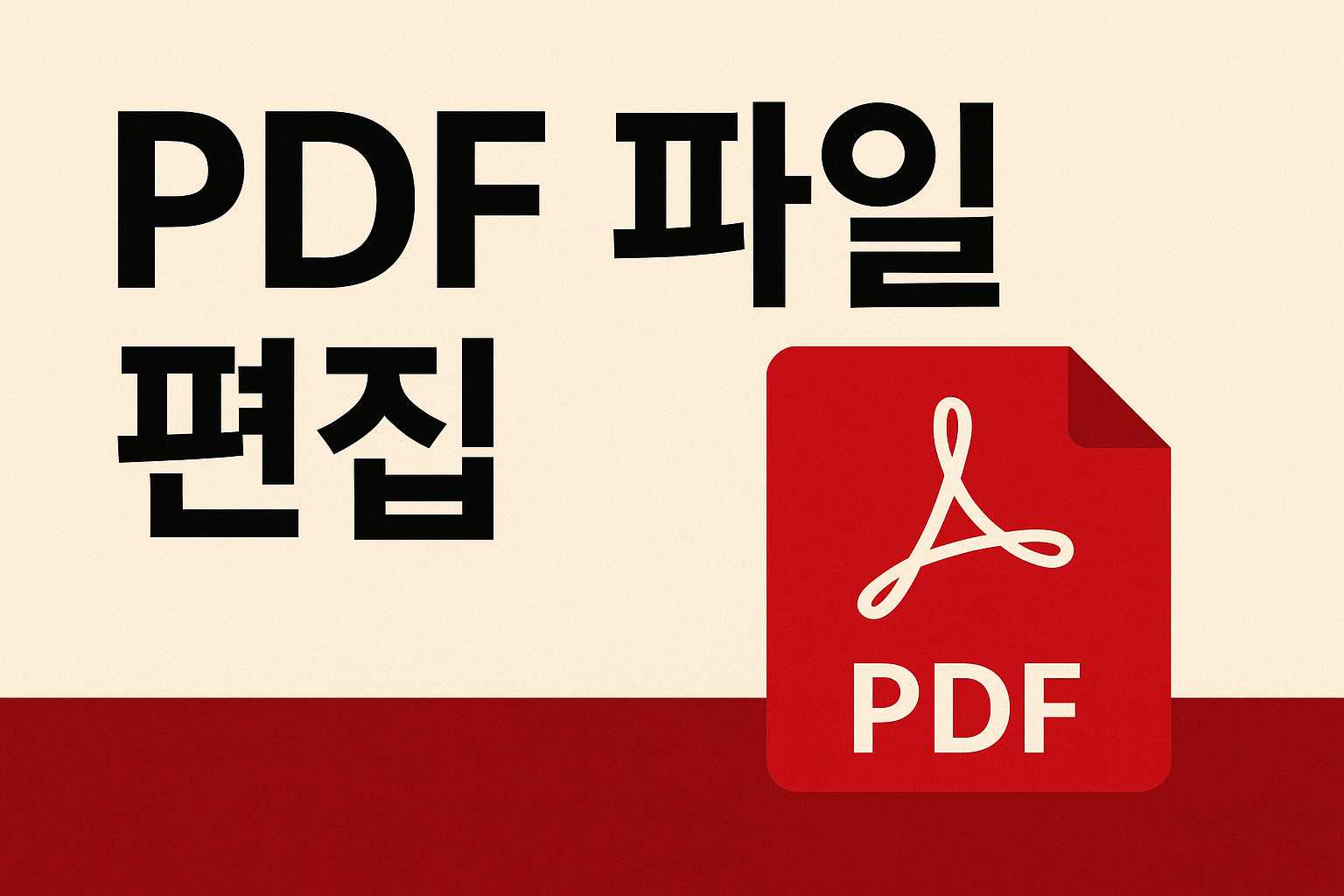 PDF 파일 편집