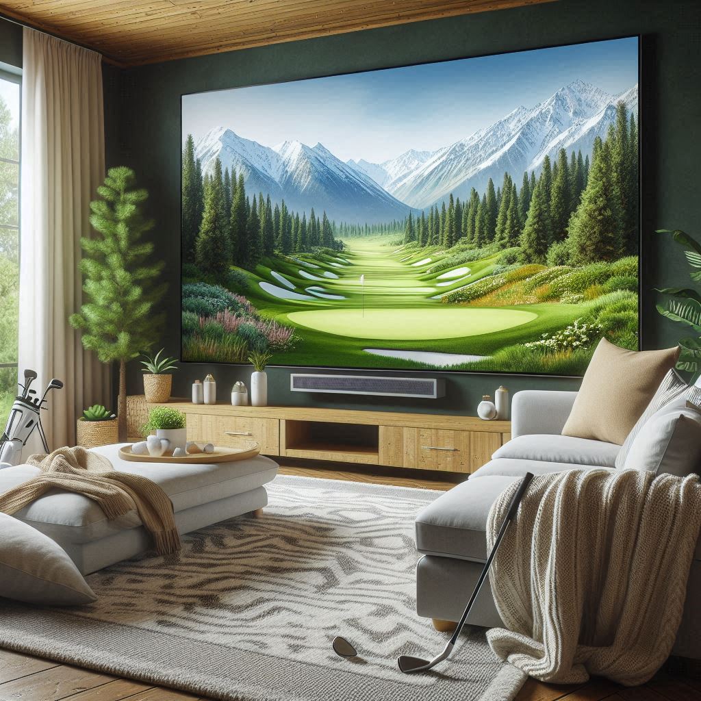 스크린골프장 배경