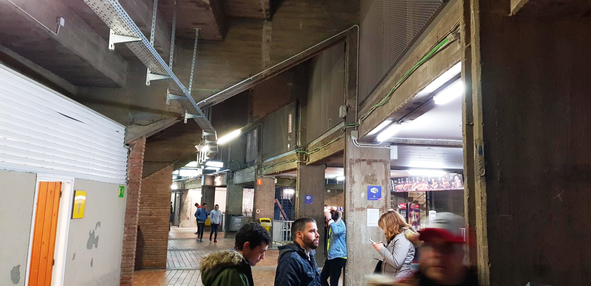 스페인 바르셀로나 캄프 누 내부통로