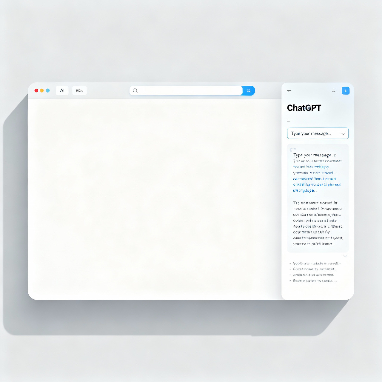 ChatGPT 아틀라스 브라우저 인터페이스와 AI 사이드바 통합
