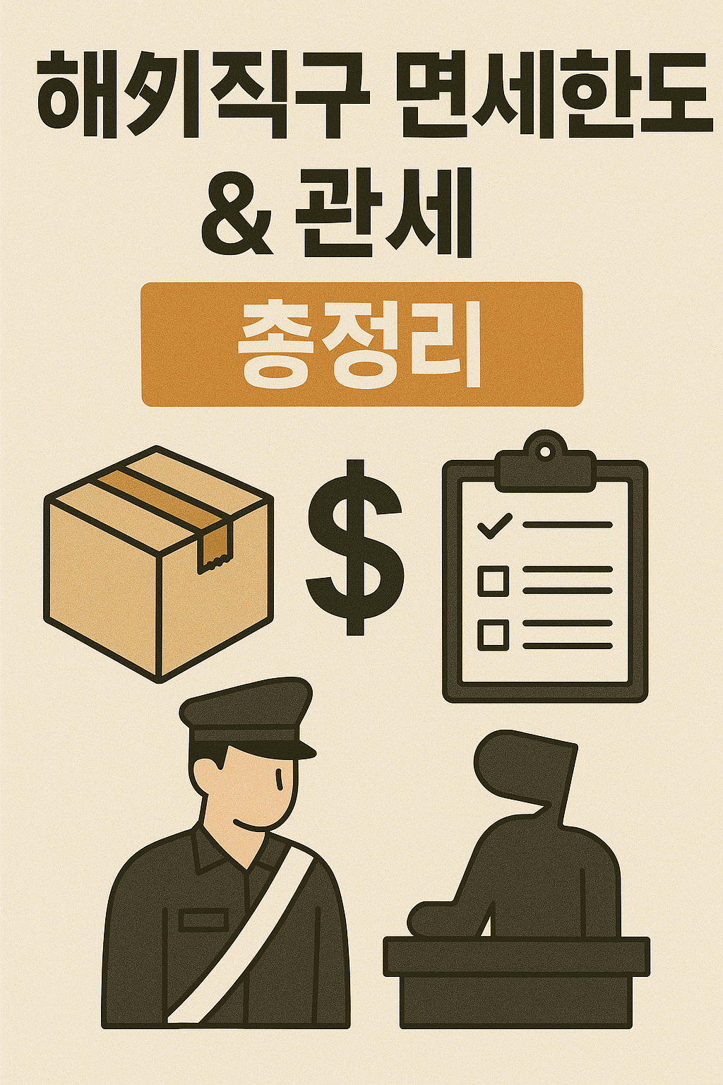 2025 해외직구 면세한도 &amp; 관세 총정리( 품목별, 면세계산기)