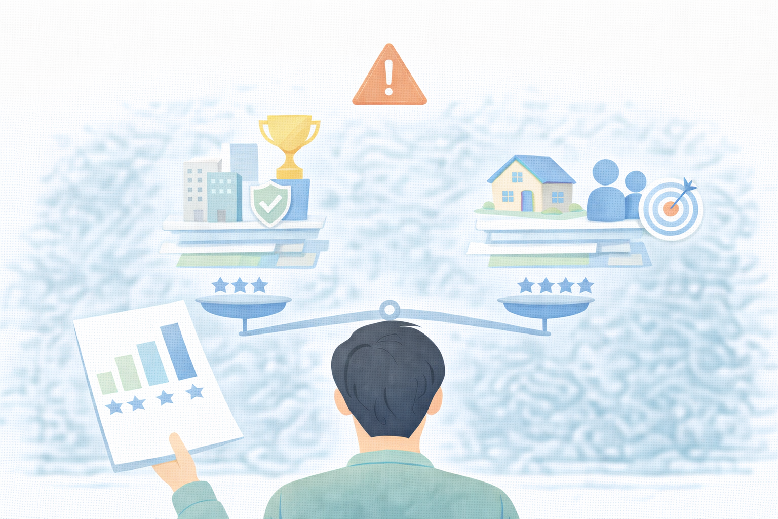 청약 점수만 보고 판단할 때 생길 수 있는 실수와 경쟁 구조를 설명하는 이미지