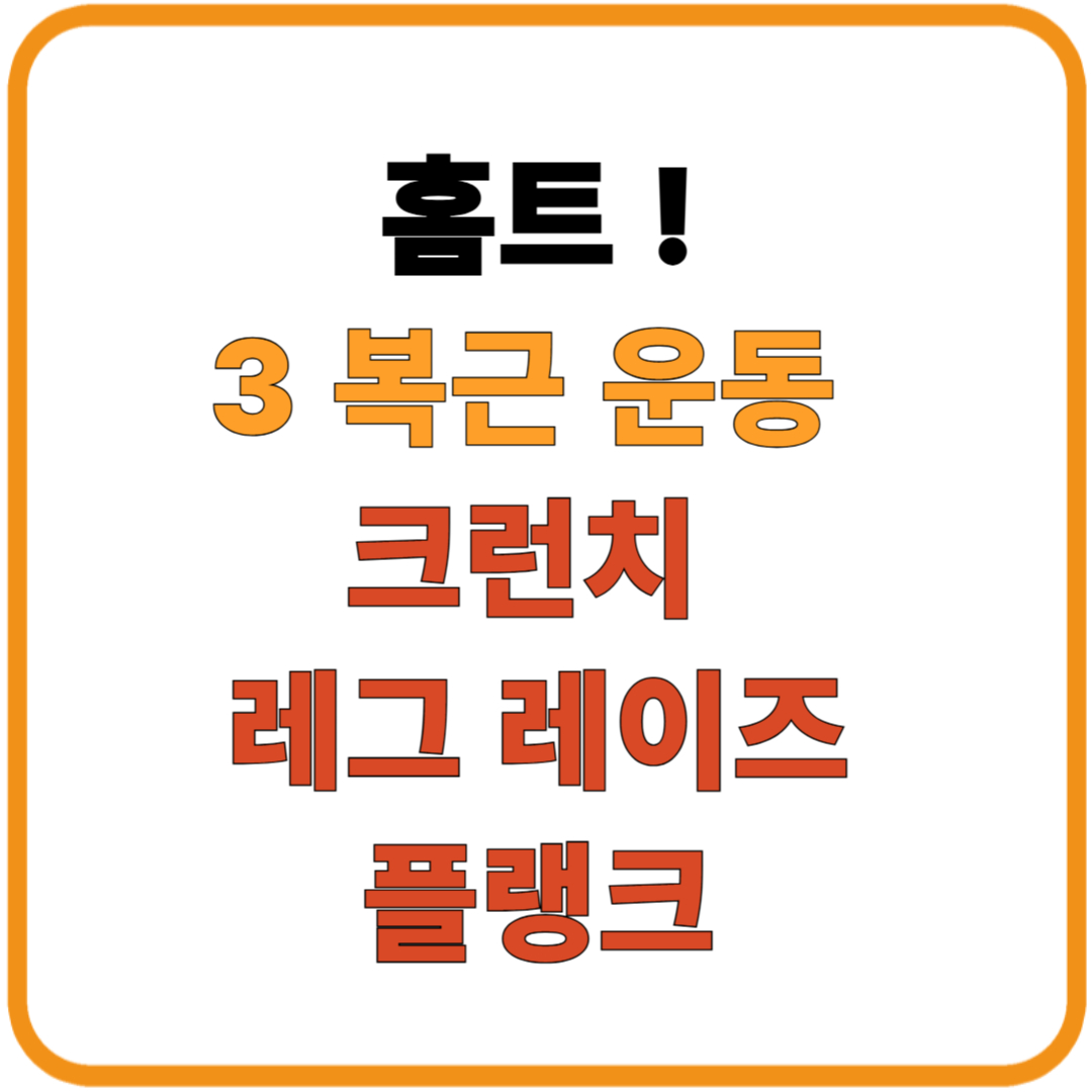 박나래 복근 루틴 따라하기! 홈트 3가지 핵심 운동법 [크런치, 레그 레이즈, 플랭크]