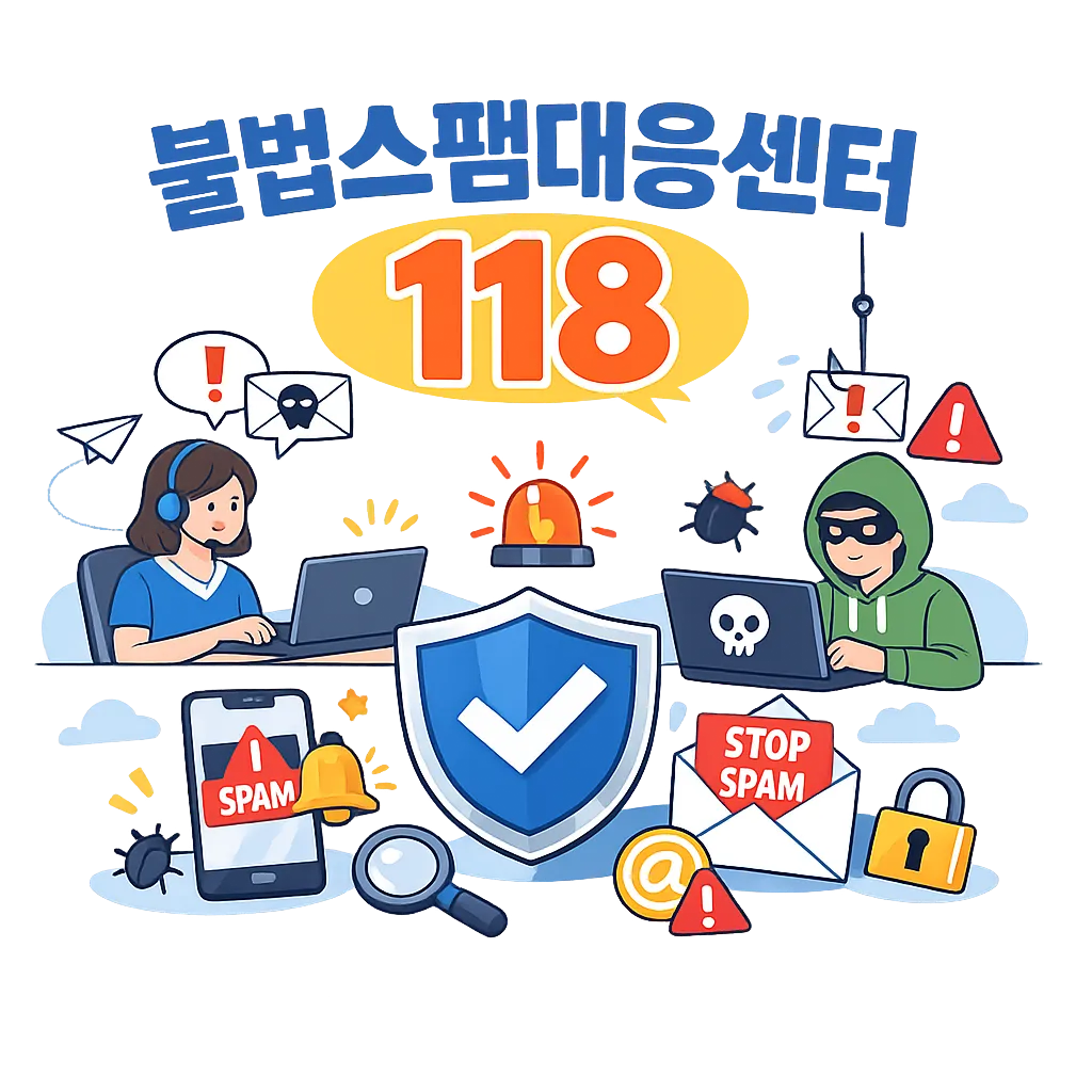 스팸 금융 인터넷 TV 여론조사 차단 불법스팸대응센터 118