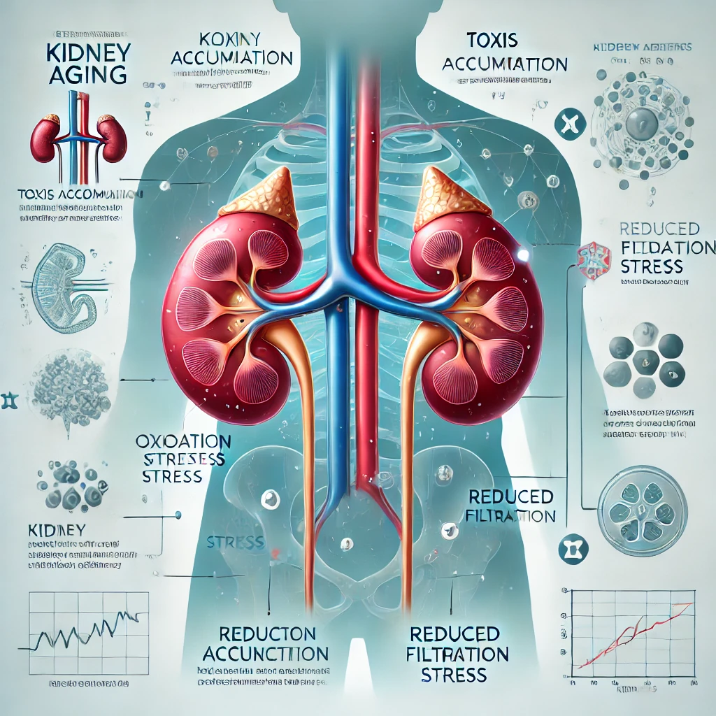 "신장 노화가 진행되는 주요 원인과 기능 저하 메커니즘"