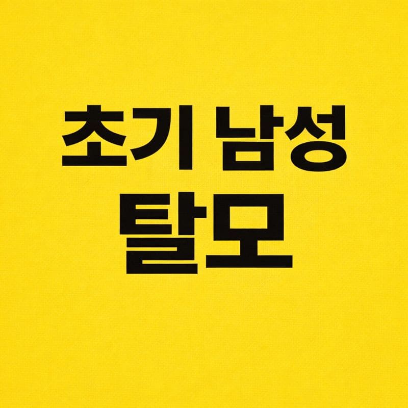 초기 남성 탈모