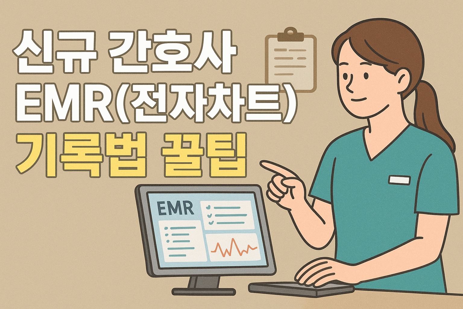 신규 간호사 EMR 기록 이렇게만 하면 완벽! 실무에 바로 쓰는 노하우