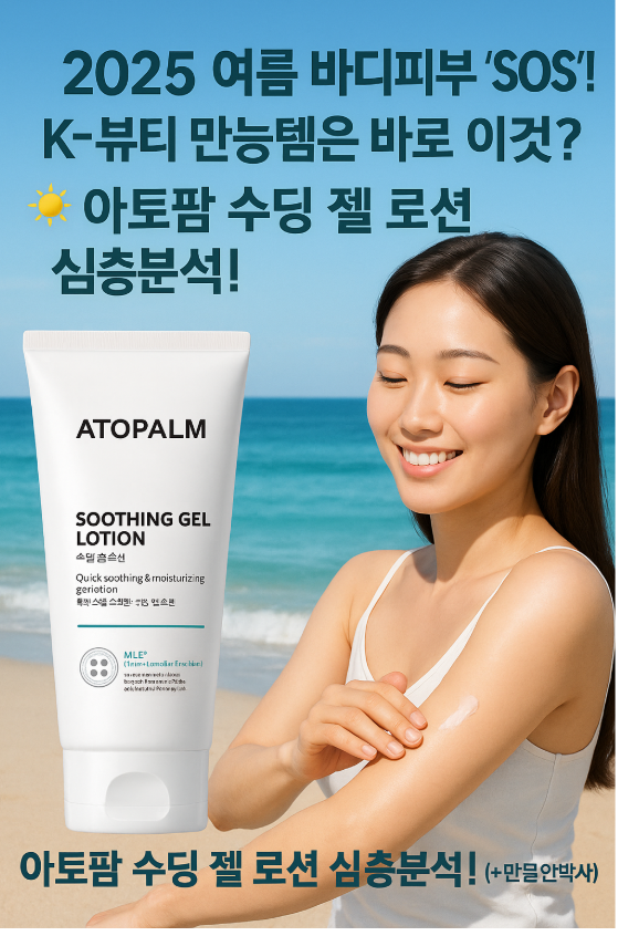☀️ 2025 여름 바디피부 'SOS'! K-뷰티 만능템은 바로 이것? 아토팜 수딩 젤 로션 심층분석! (+만물안박사)