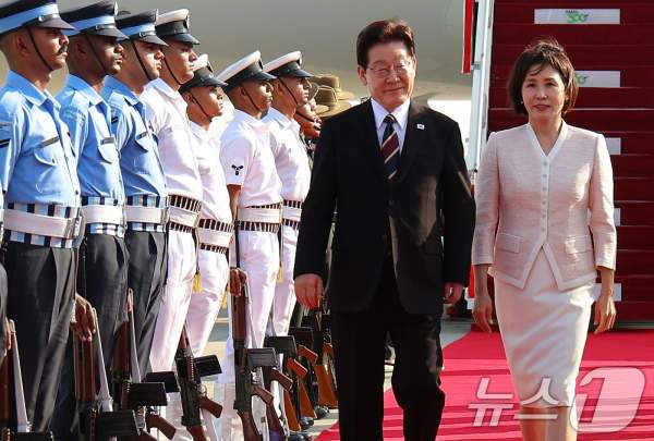 이재명 대통령 뉴델리 도착