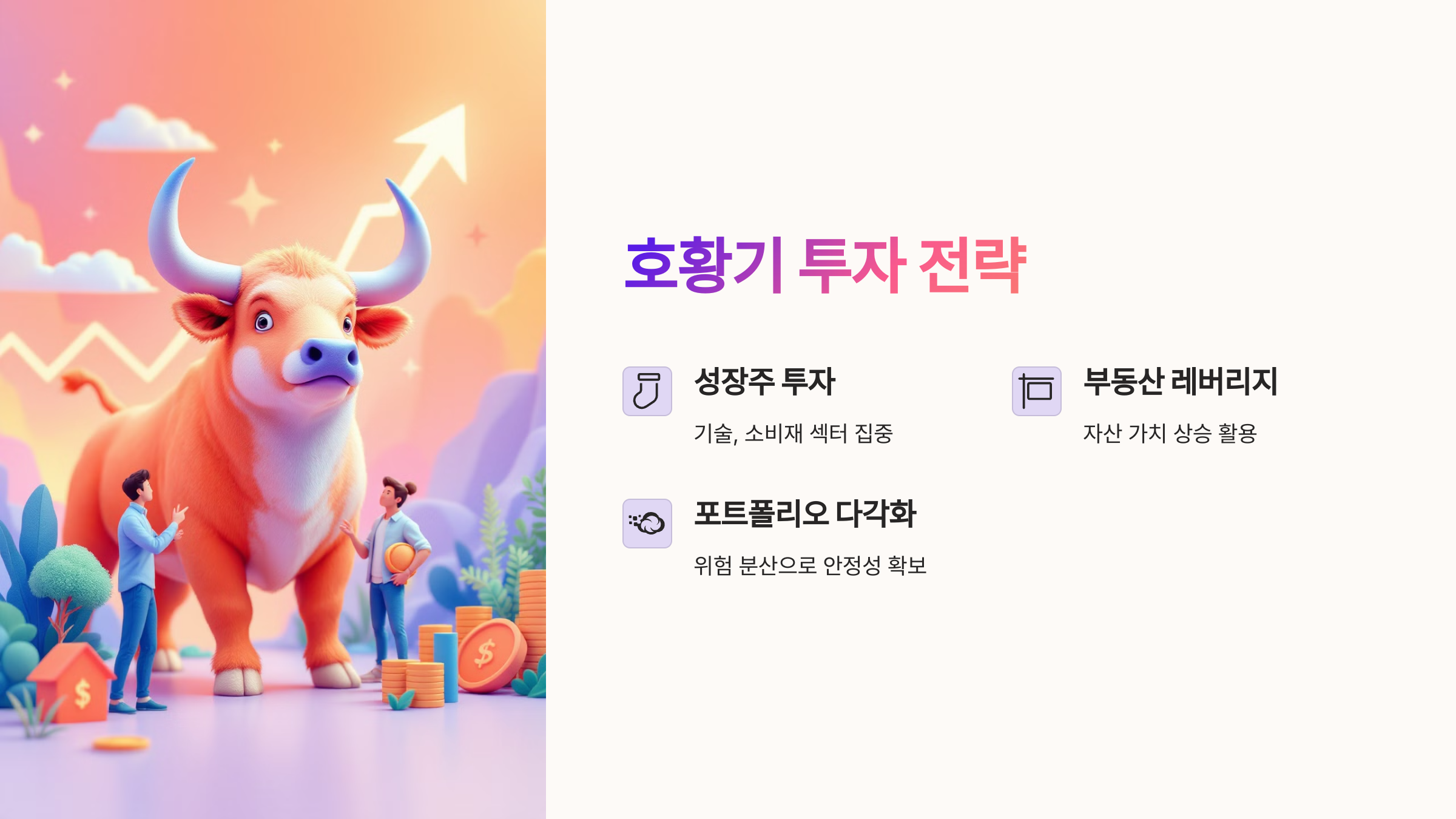 호황기 투자 전략: 성장기에 돈을 버는 법