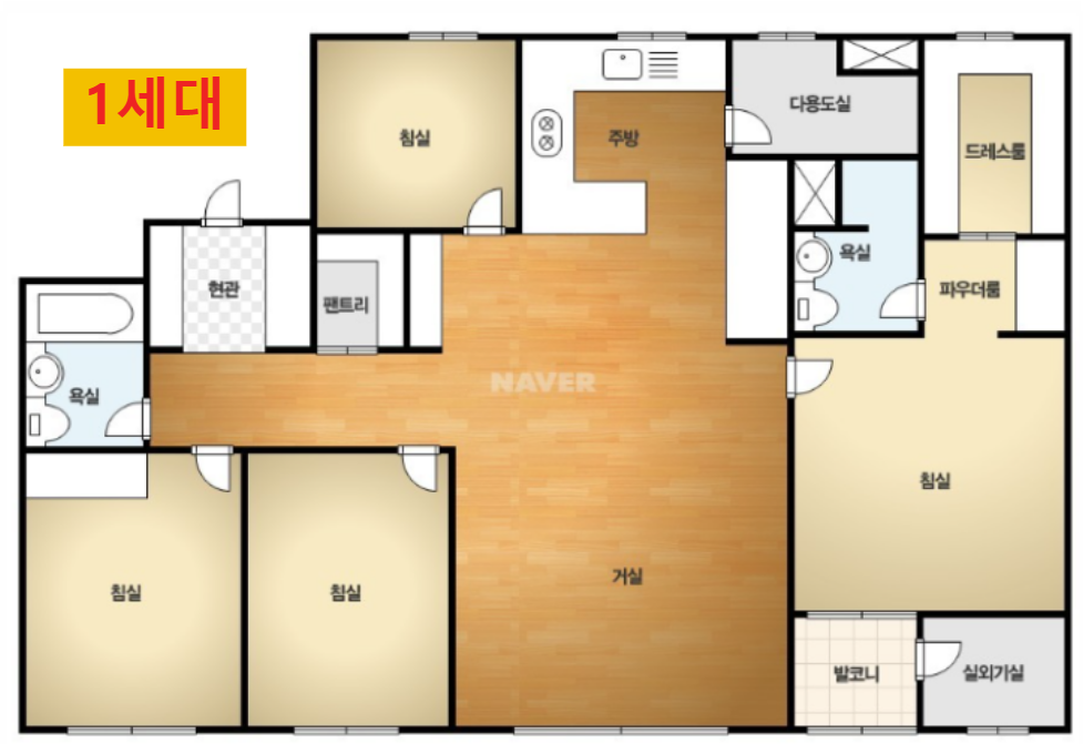 북수원자이렉스비아 84타입 평면도