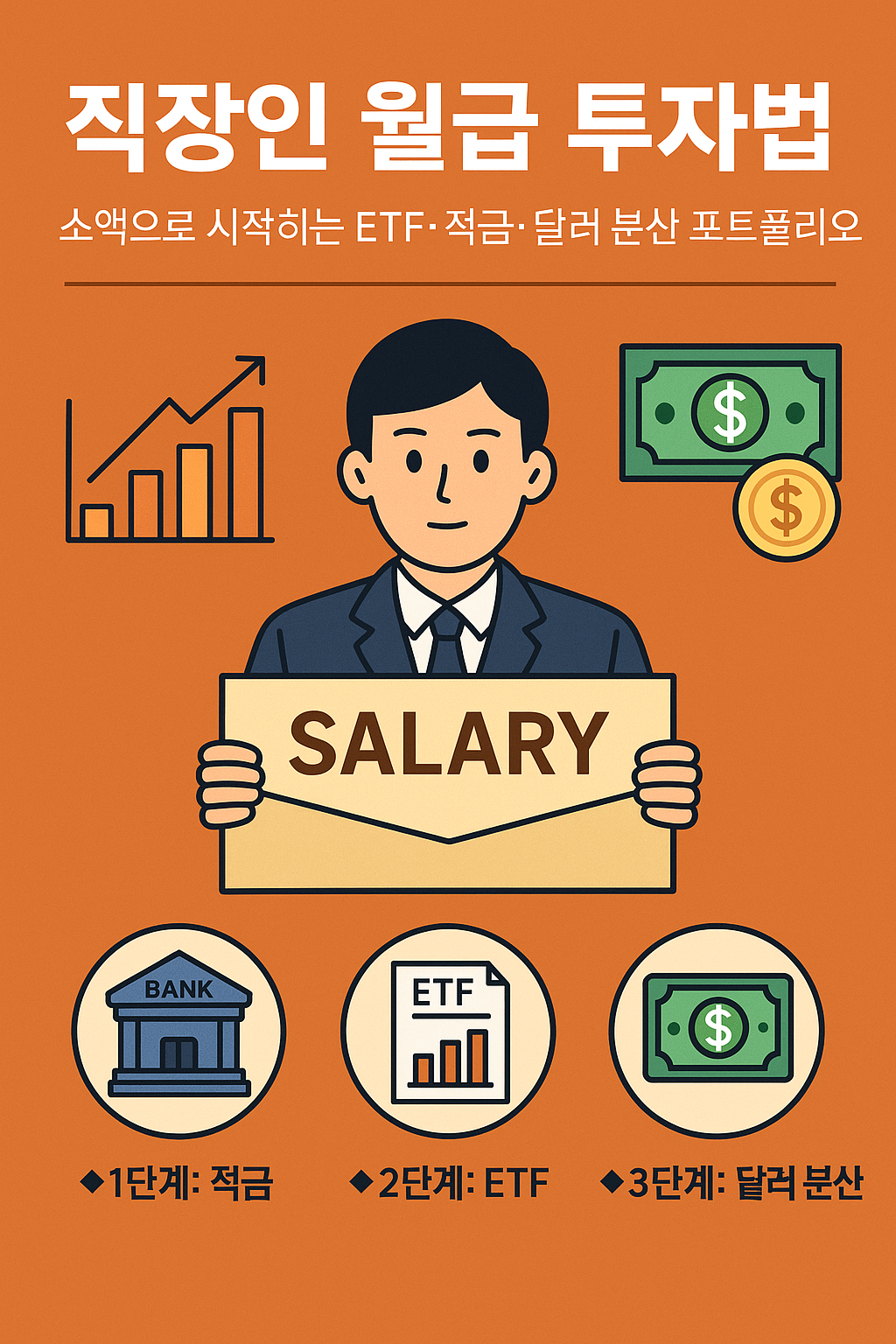 2025년 직장인 월급 투자법 ❘ 소액으로 시작하는 ETF&middot;적금&middot;달러 분산 포트폴리오