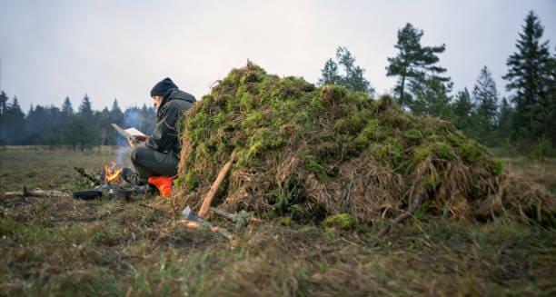 자연에서 얻은 재료로 은신처 내 감성 조명 디자인
