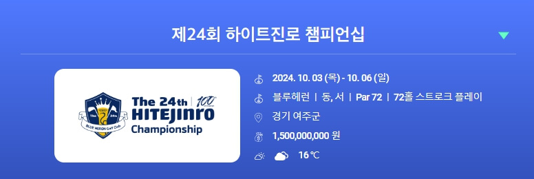 하이트진로 챔피언십 우승자