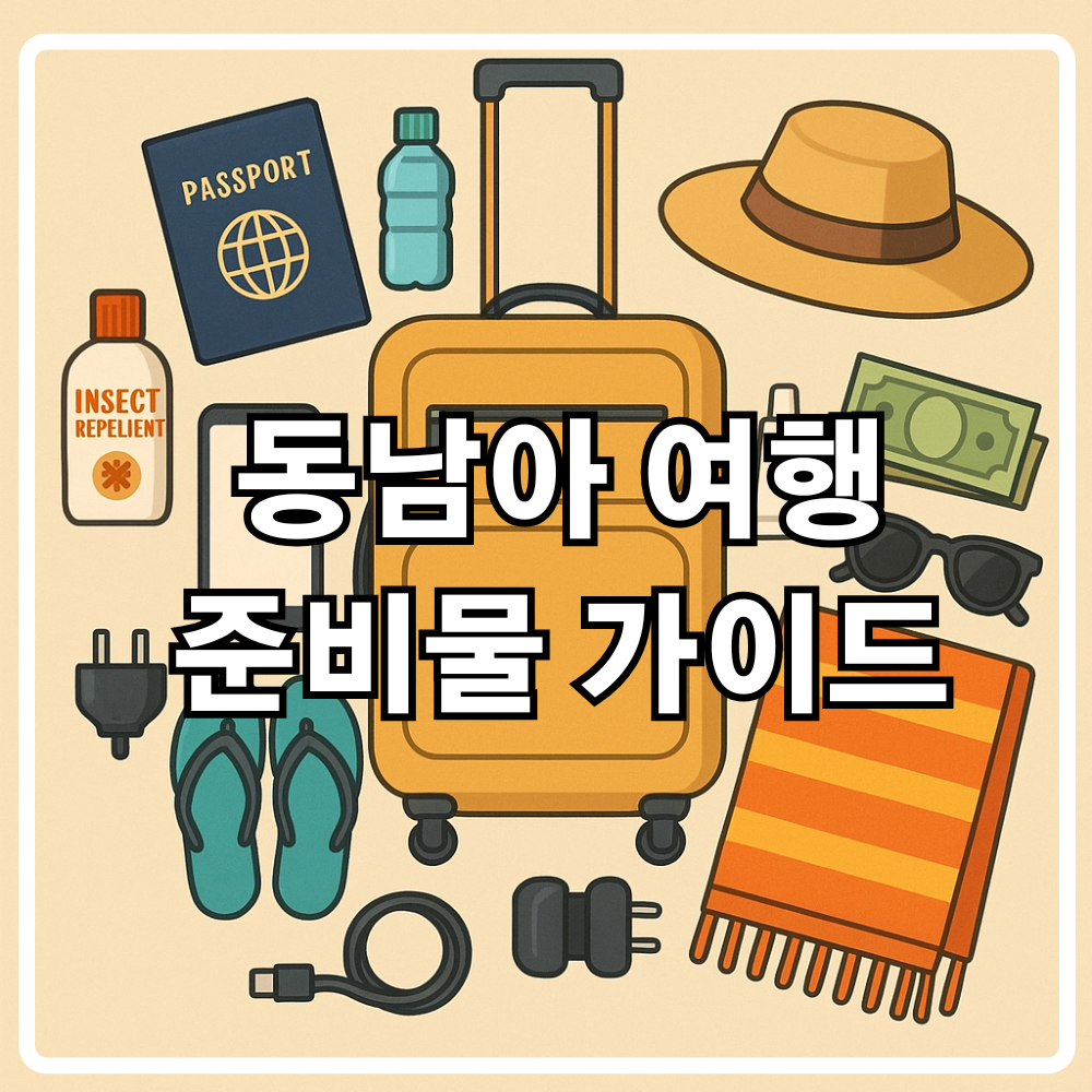 동남아 해외여행 준비물 리스트