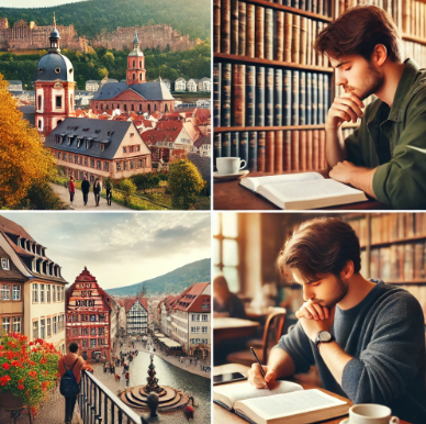 하이델베르크에서 어학연수하는 모습