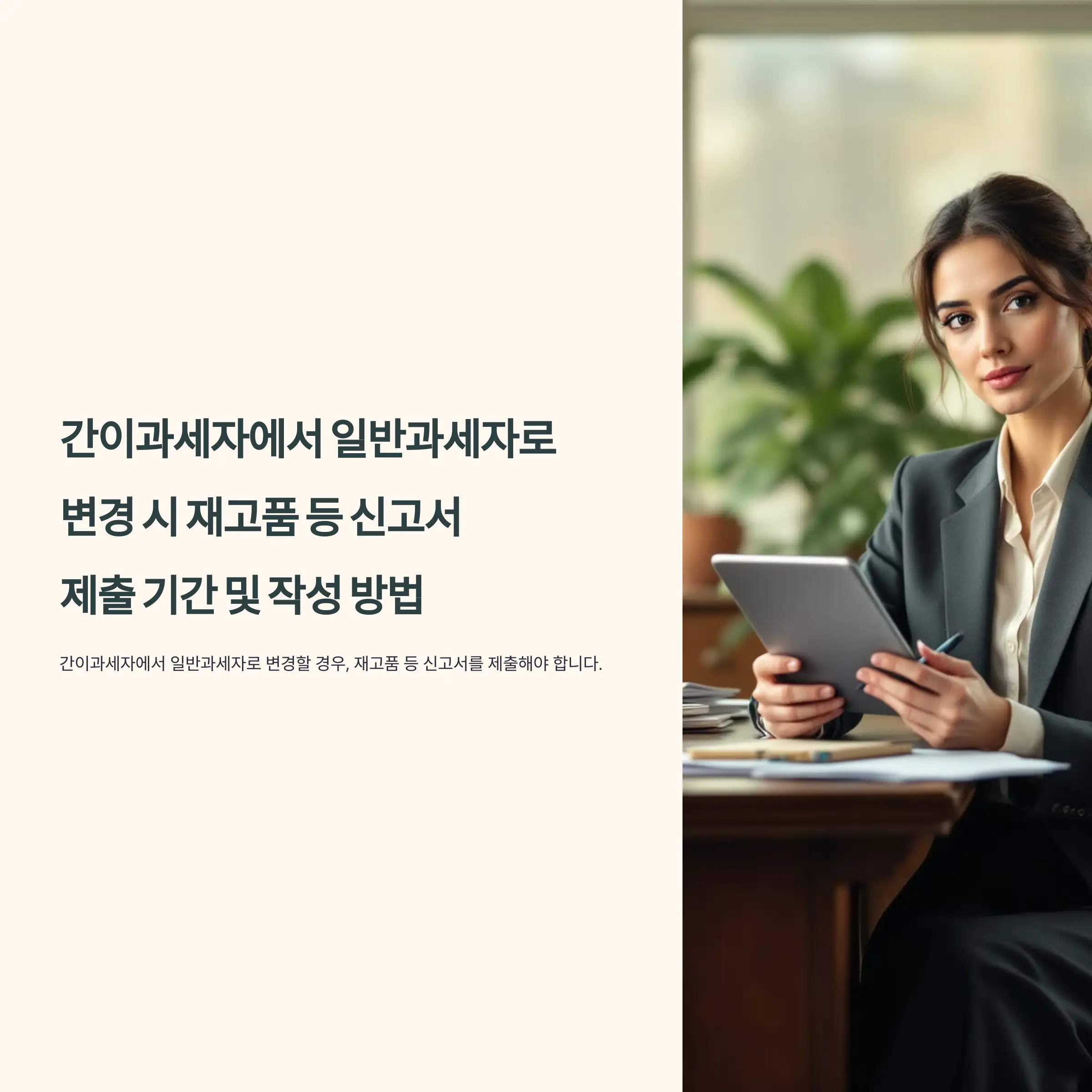 '재고품 등 신고서' 제출 기간