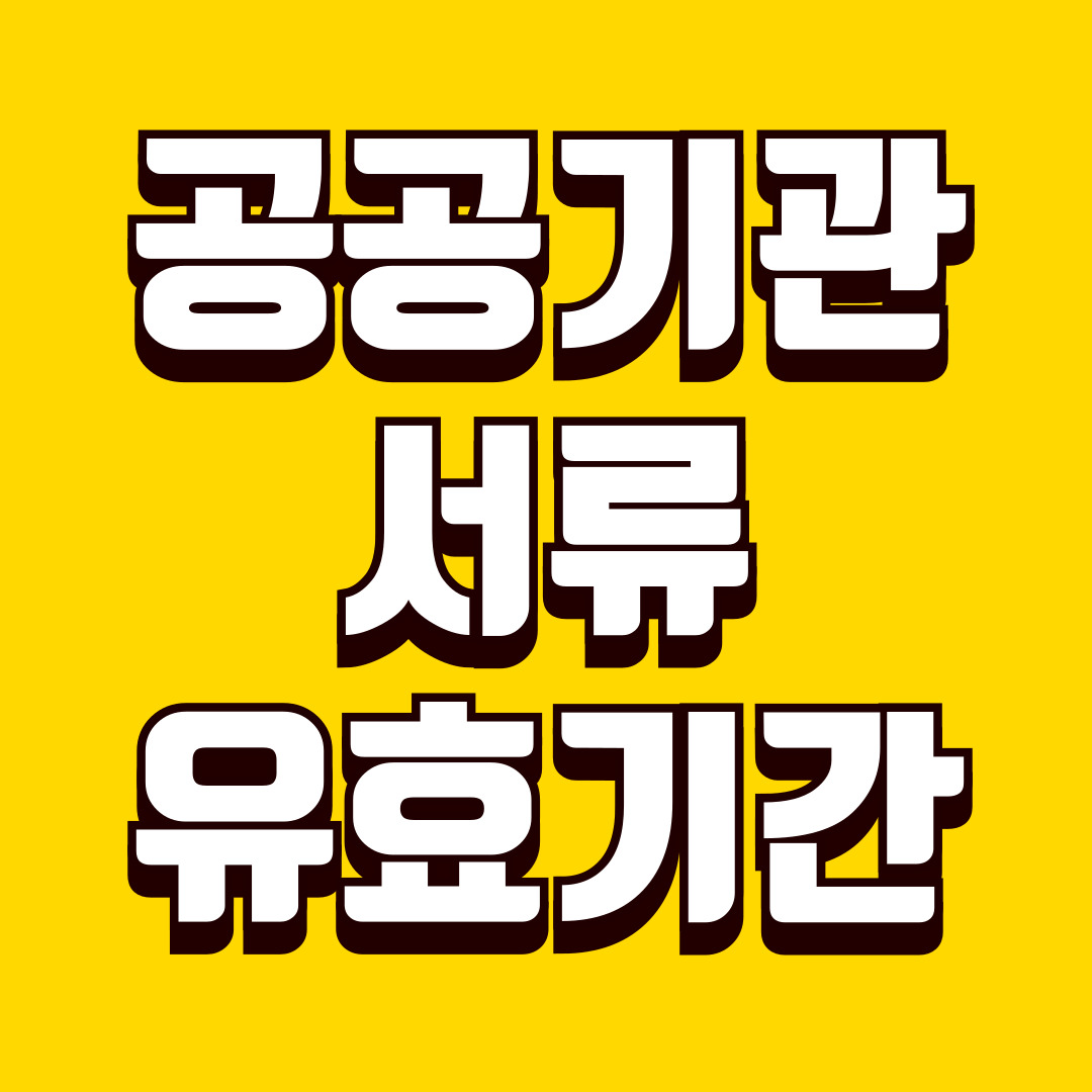 공공기관 서류 유효기간, 제출 전에 꼭 확인해야 할 기준과 주의사항