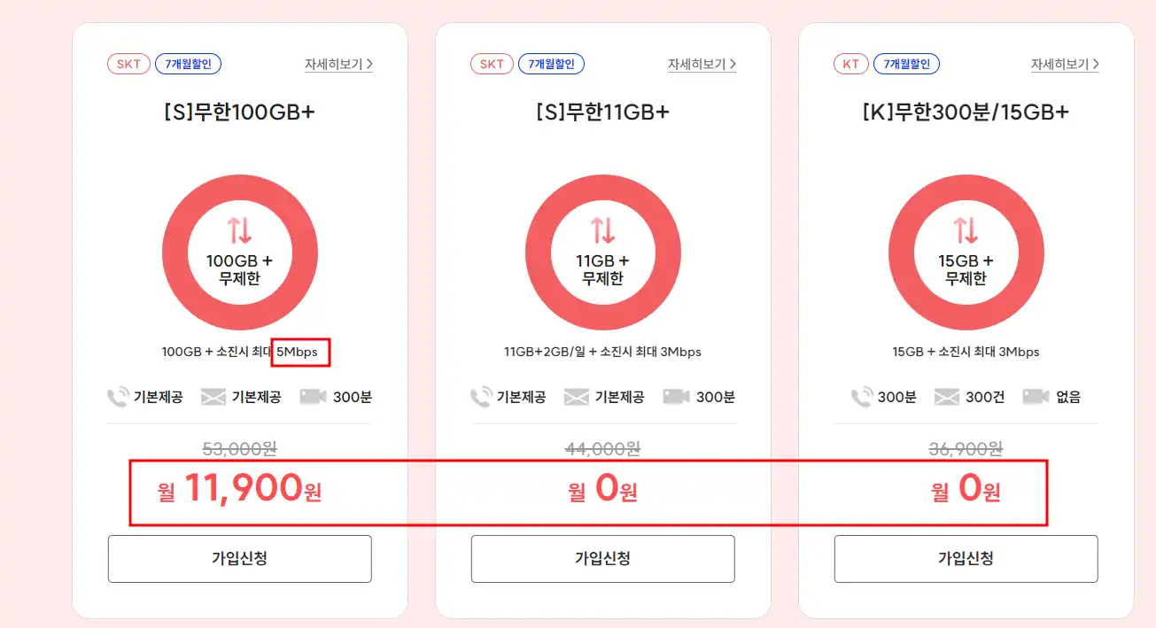 인기 요금제