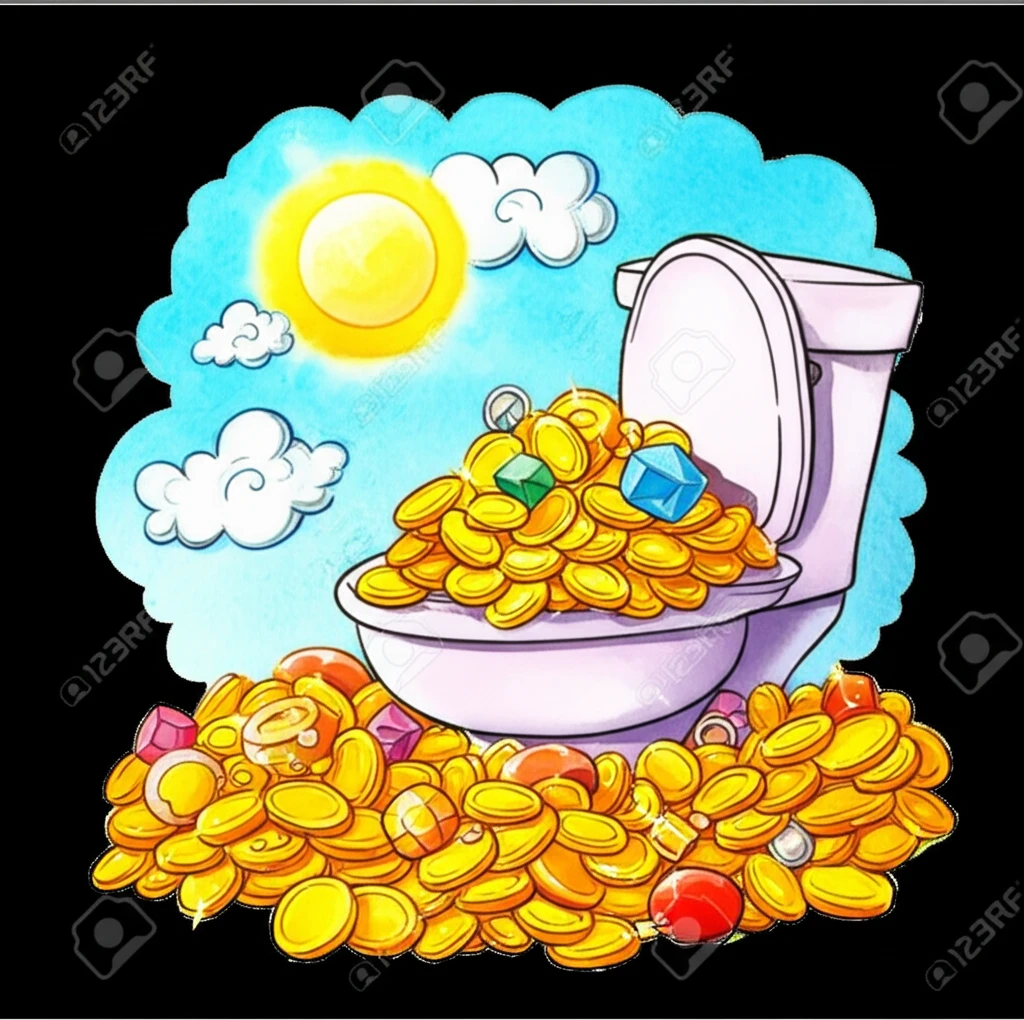 똥 꿈: 황금색 똥은 큰 재물운을 의