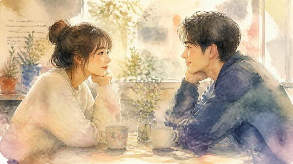 INFP는 마음으로 사람을 만나는 사람들입니다에 관한 그림입니다.