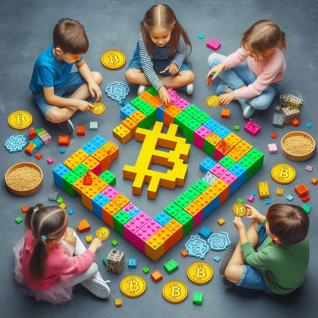 블록체인 표현하는 이미지