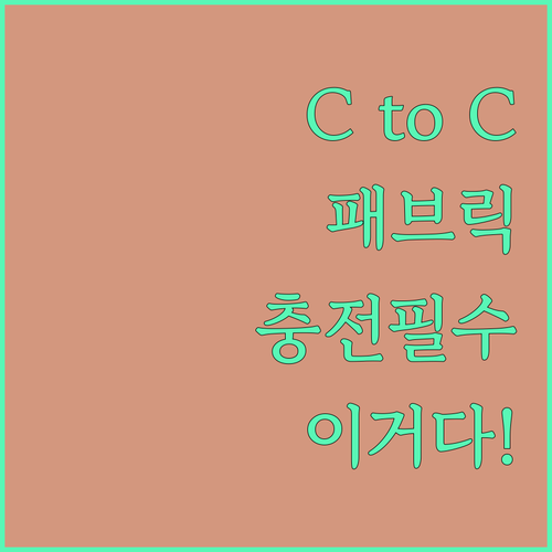 C to C 패브릭 PD 고속 충전 ..